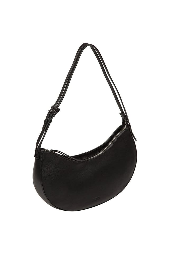Cultured London Cultured London Women's 'Consuelo' Leather Grab Bag in Black - 3