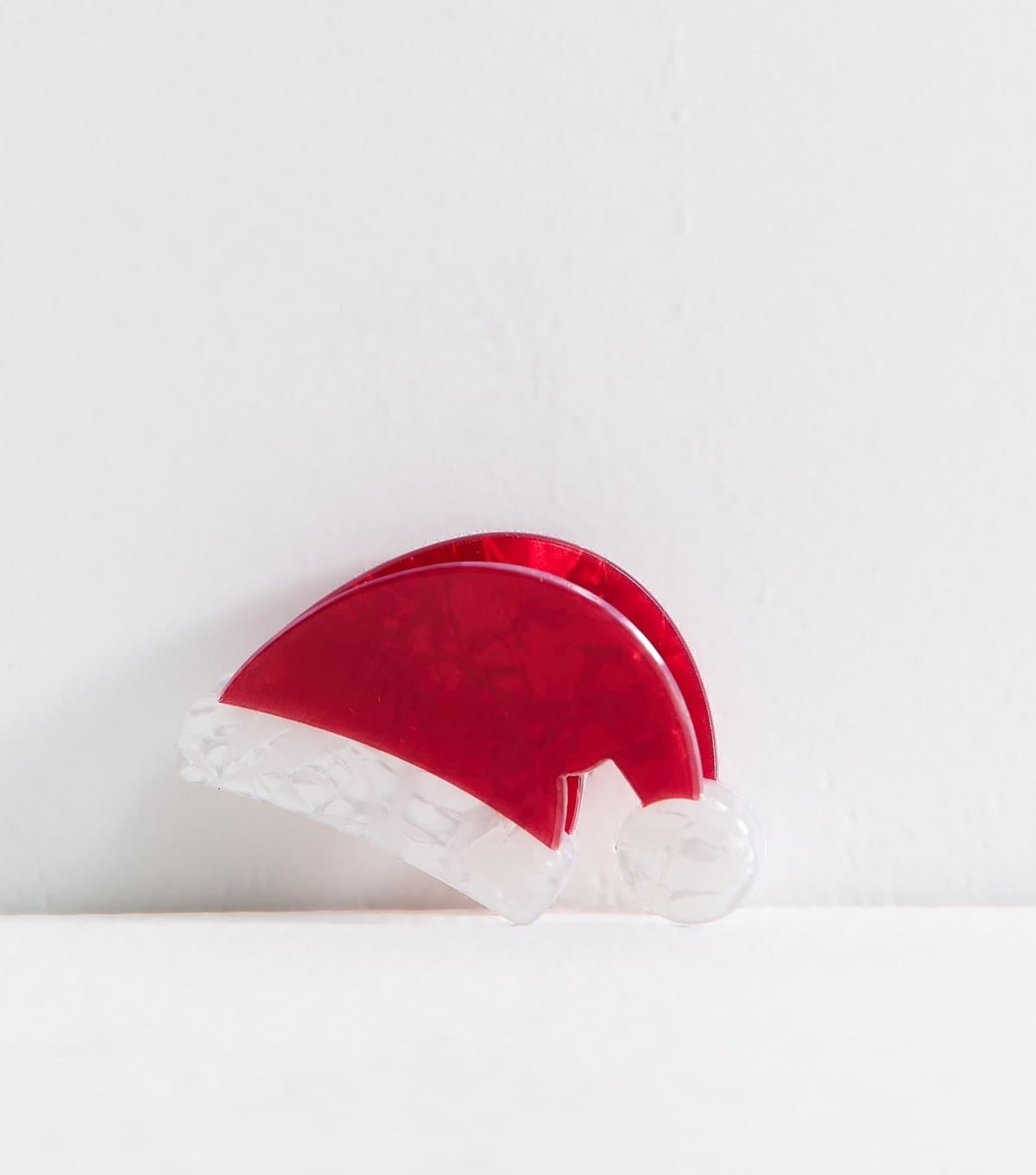 New Look Bright Red Christmas Santa Hat Hair Claw Clip New Look