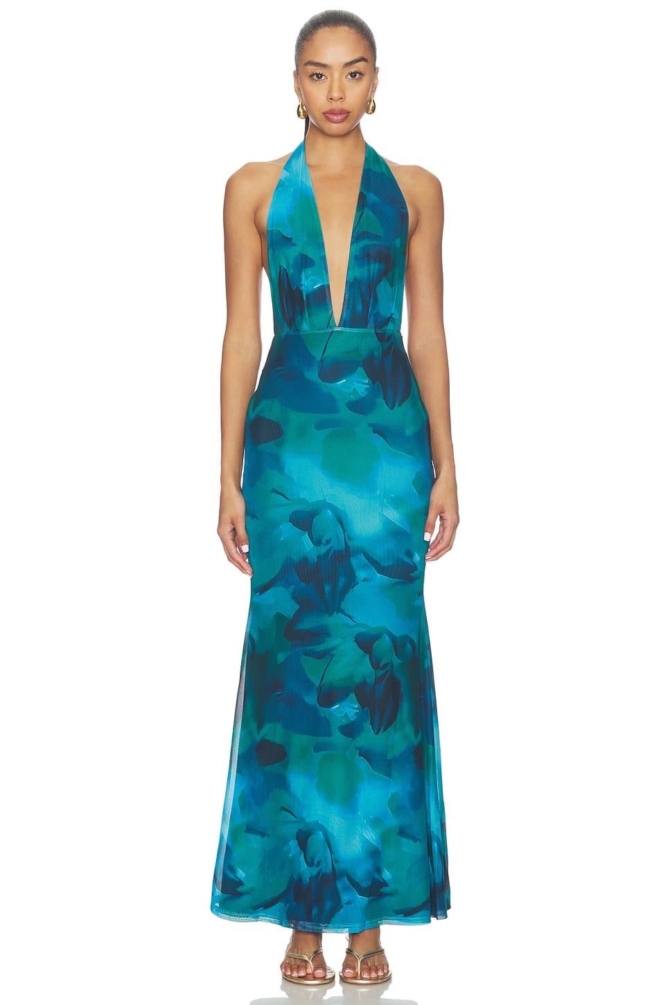 revolve Lailah Halter Maxi Dress