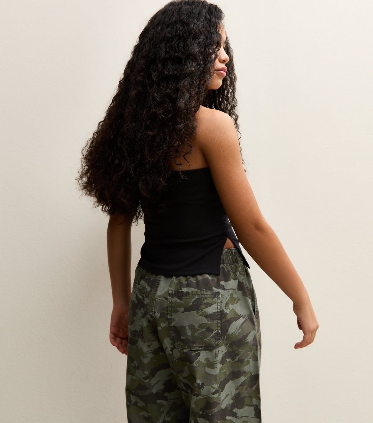 New Look Girls' Black Ruched Side Bandeau Top New Look - 4