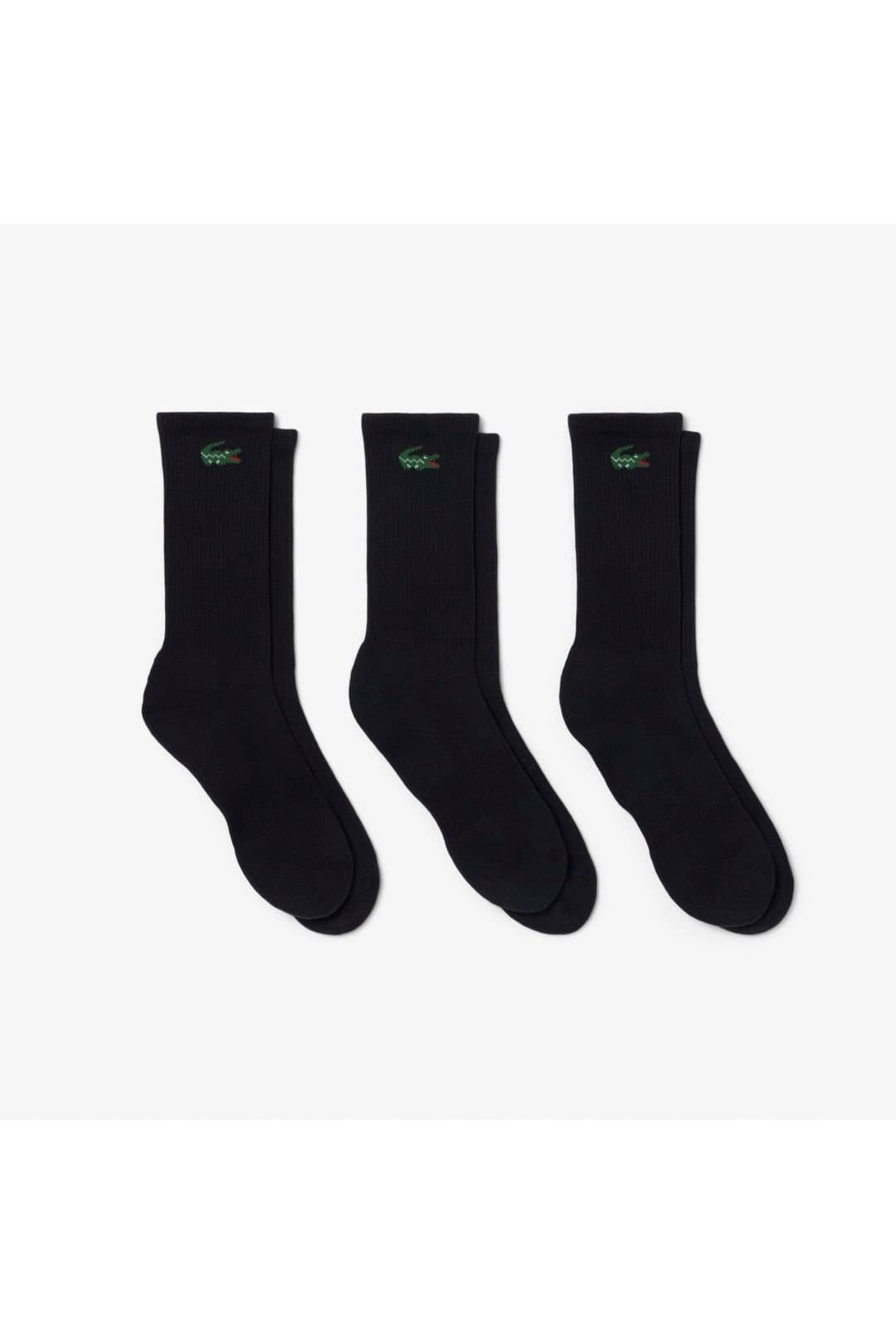 Lacoste Lacoste Men's 3-Pack Long Sport Socks Black