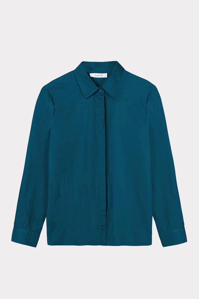Kettlewell Kettlewell Women's Mayfair Classic Shirt in Turquoise - 2