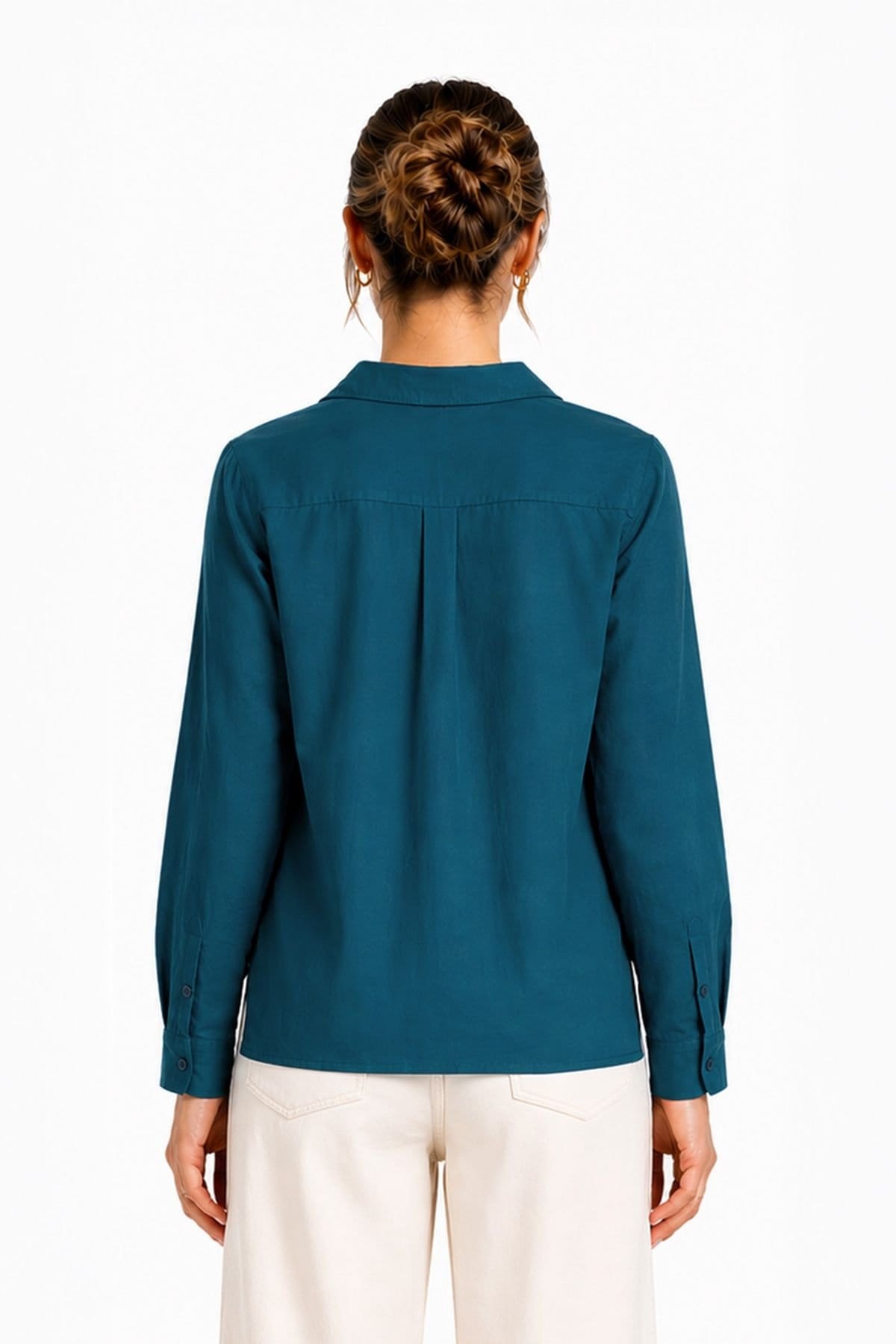 Kettlewell Kettlewell Women's Mayfair Classic Shirt in Turquoise - 4