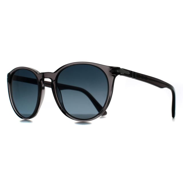 Persol Persol Men's Round Transparent Grey Light Blue Gradient Dark Blue Polarized PO3152S - 2