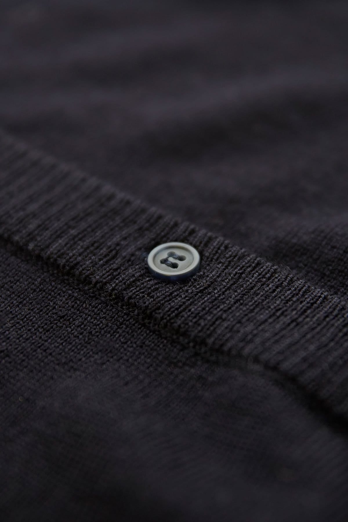 Celtic & Co Celtic & Co Women's Fine Knit Merino Cardigan in Dark Navy - 4