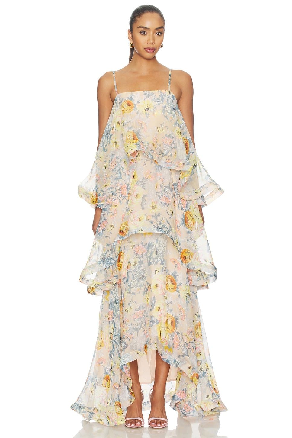 revolve Armani Tiered Maxi Dress