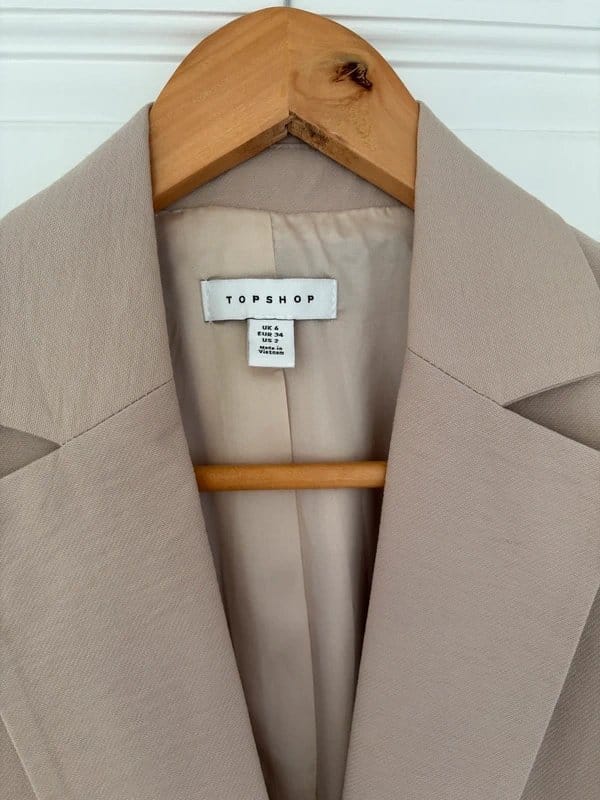Topshop Beige Blazer