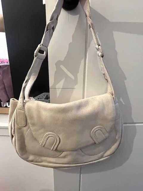 Radley Radley London Cream Leather Shoulder Bag | Braided Strap | Daisy Lining | Everyday Tote