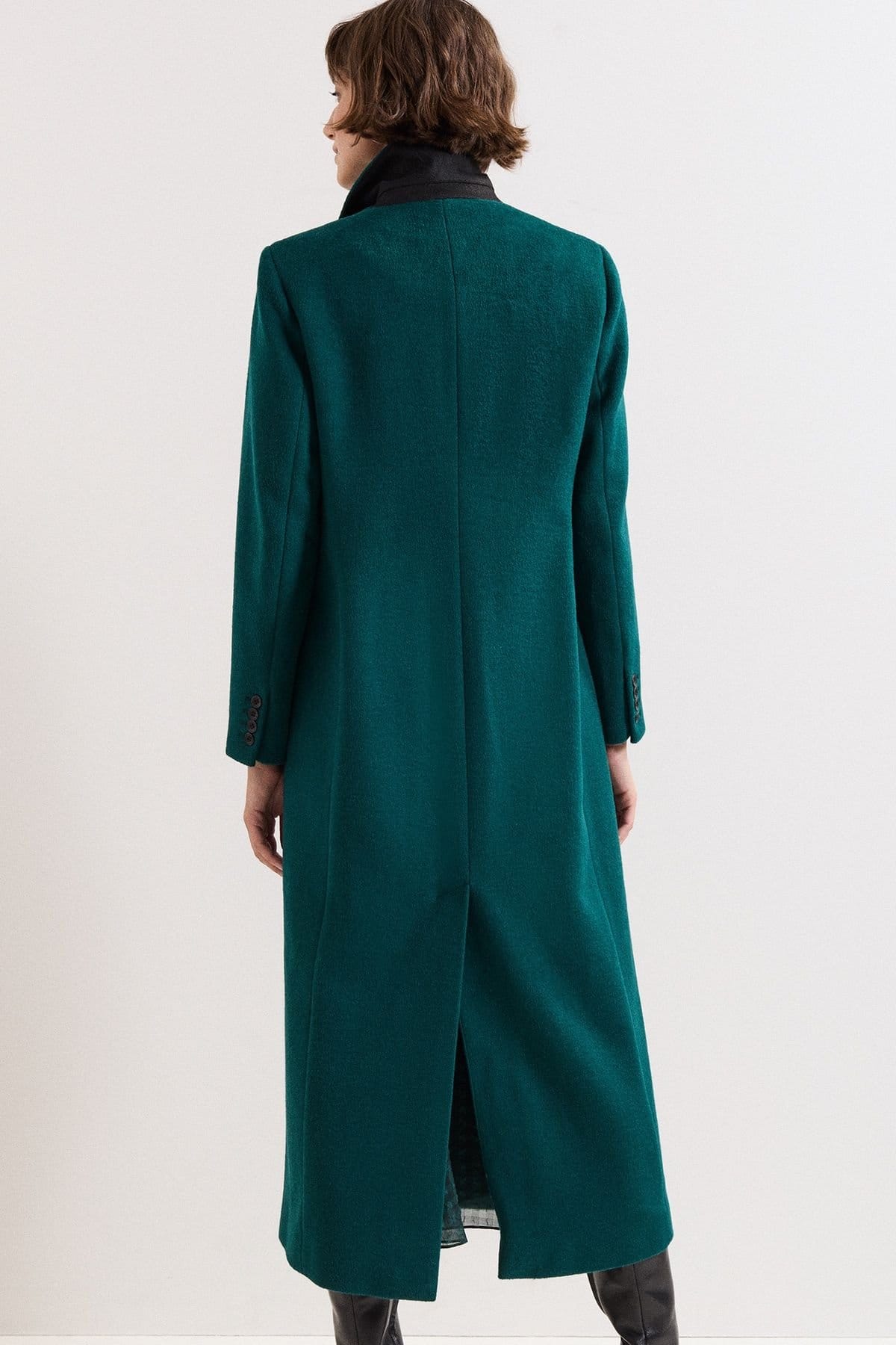 Phase Eight Phase Eight Women's Lydia Long Wool Coat in Turquoise - 4