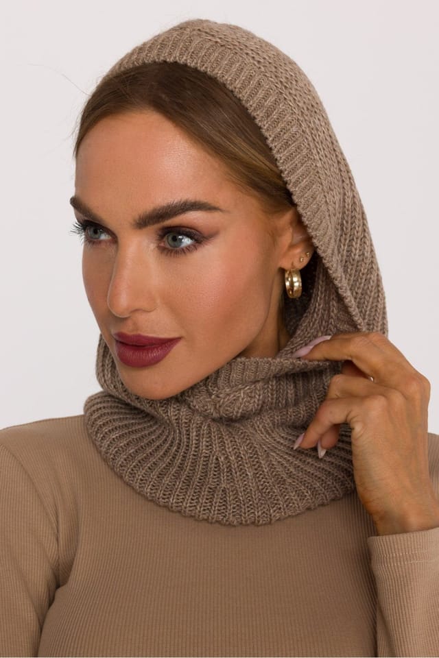 Love Lace Love Lace Women's Balaclava Winter Thermal Fleece Hood Hat for Cold Weather in Beige - 2