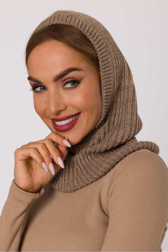 Love Lace Love Lace Women's Balaclava Winter Thermal Fleece Hood Hat for Cold Weather in Beige - 3