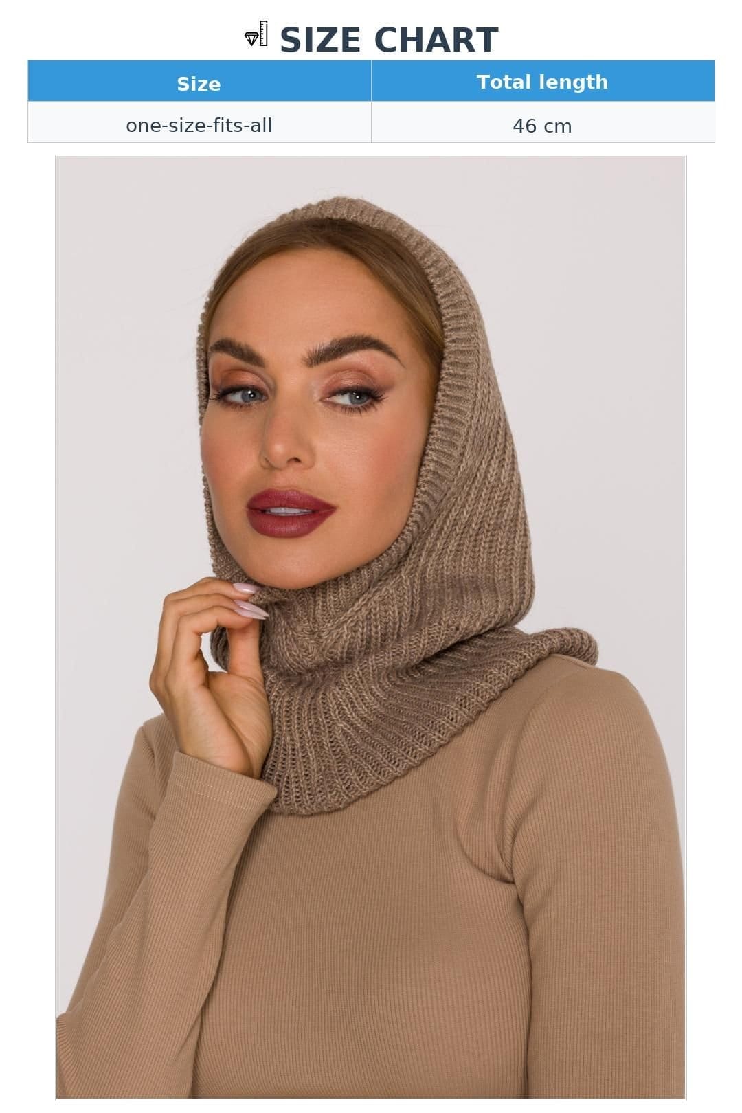 Love Lace Love Lace Women's Balaclava Winter Thermal Fleece Hood Hat for Cold Weather in Beige - 4
