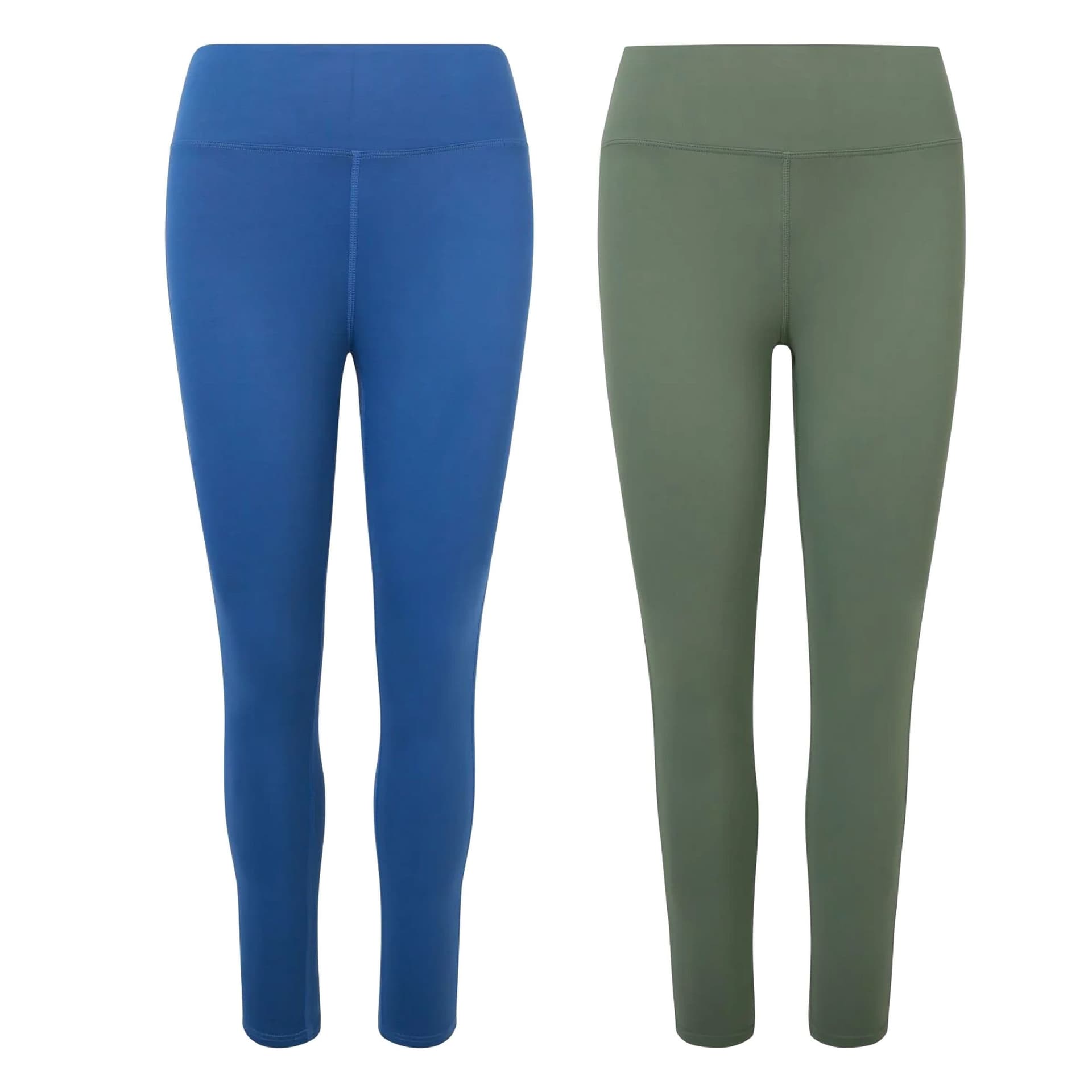 Validate Validate Women's Military Green & Dark Blue Leggings