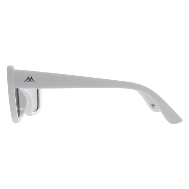 montana montana Women's Rectangle Shiny White Smoke Polarized MP193 - 3