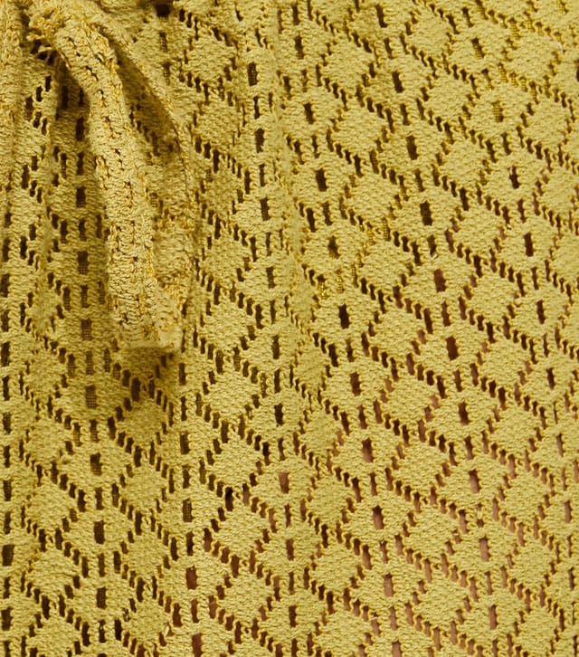 New Look Women's Petite Green Crochet Wide Leg Trousers New Look - 3