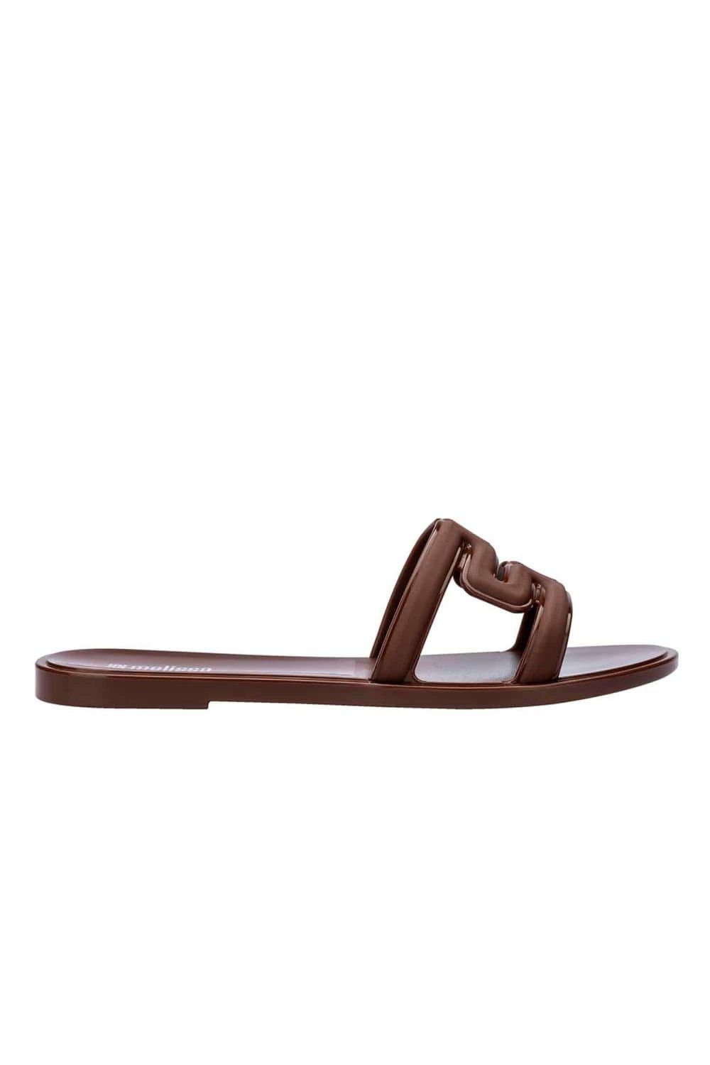 Melissa Shoes Melissa Shoes Women's M Slide Jelly Sliders in Brown