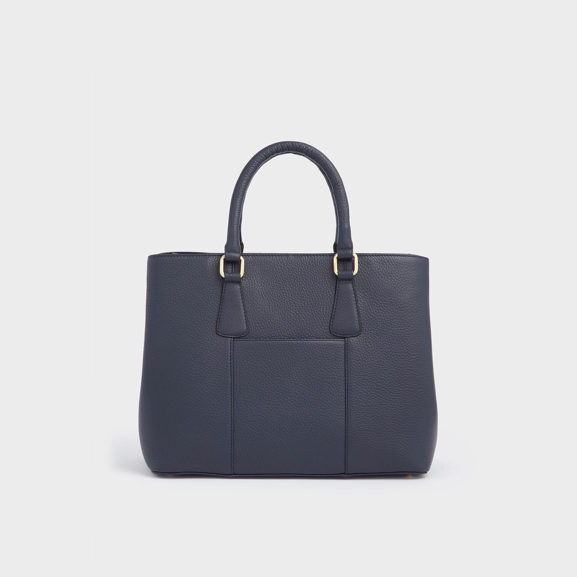 OSPREY LONDON OSPREY LONDON Women's The Adaline Mini Leather Grab Bag in Navy - 4