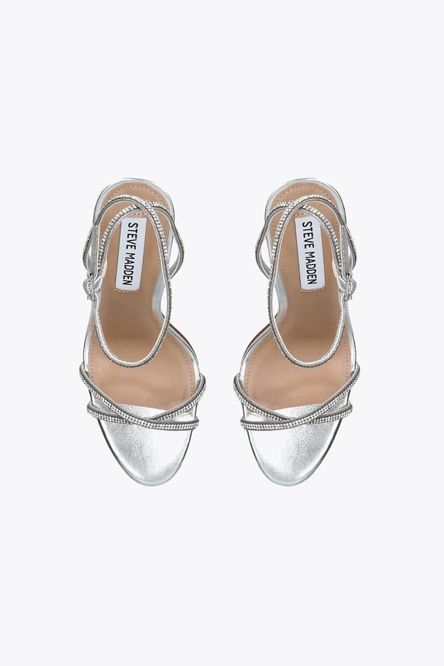 Steve Madden STEVE MADDEN Women's 'Juniper' Leather Heels in Silver - 2