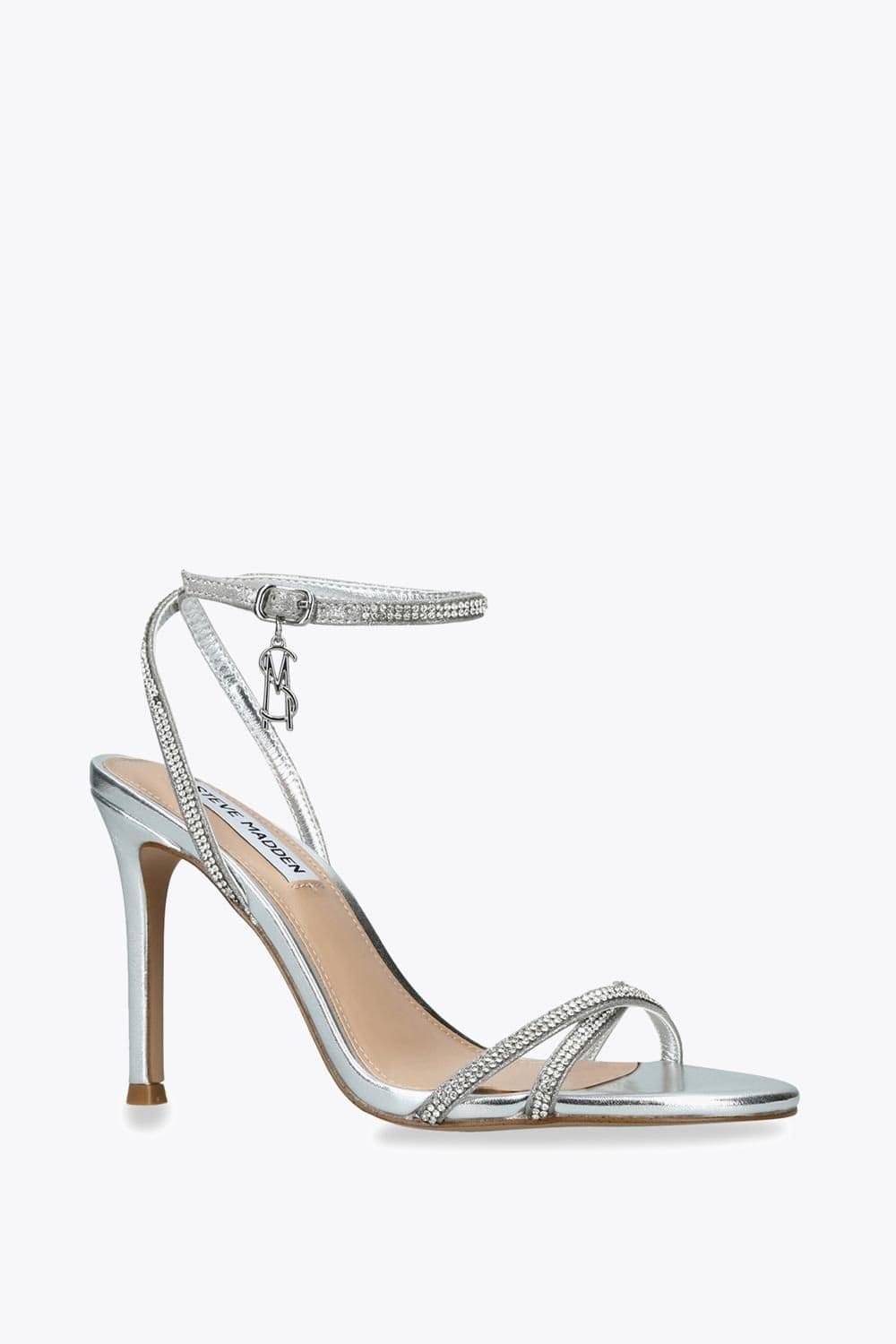 Steve Madden STEVE MADDEN Women's 'Juniper' Leather Heels in Silver - 4