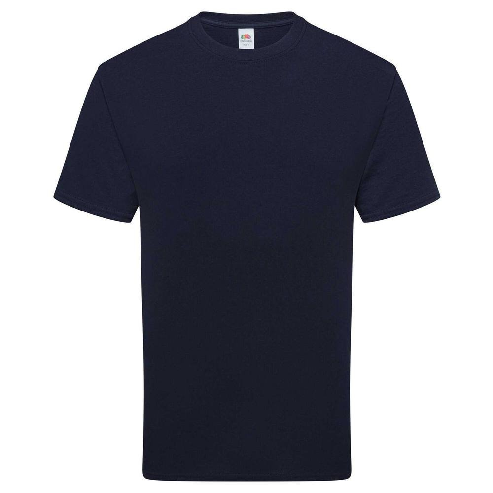 Fruit Of The Loom Fruit of the Loom Men's Pure Cotton T-Shirt in Mid Navy - 3