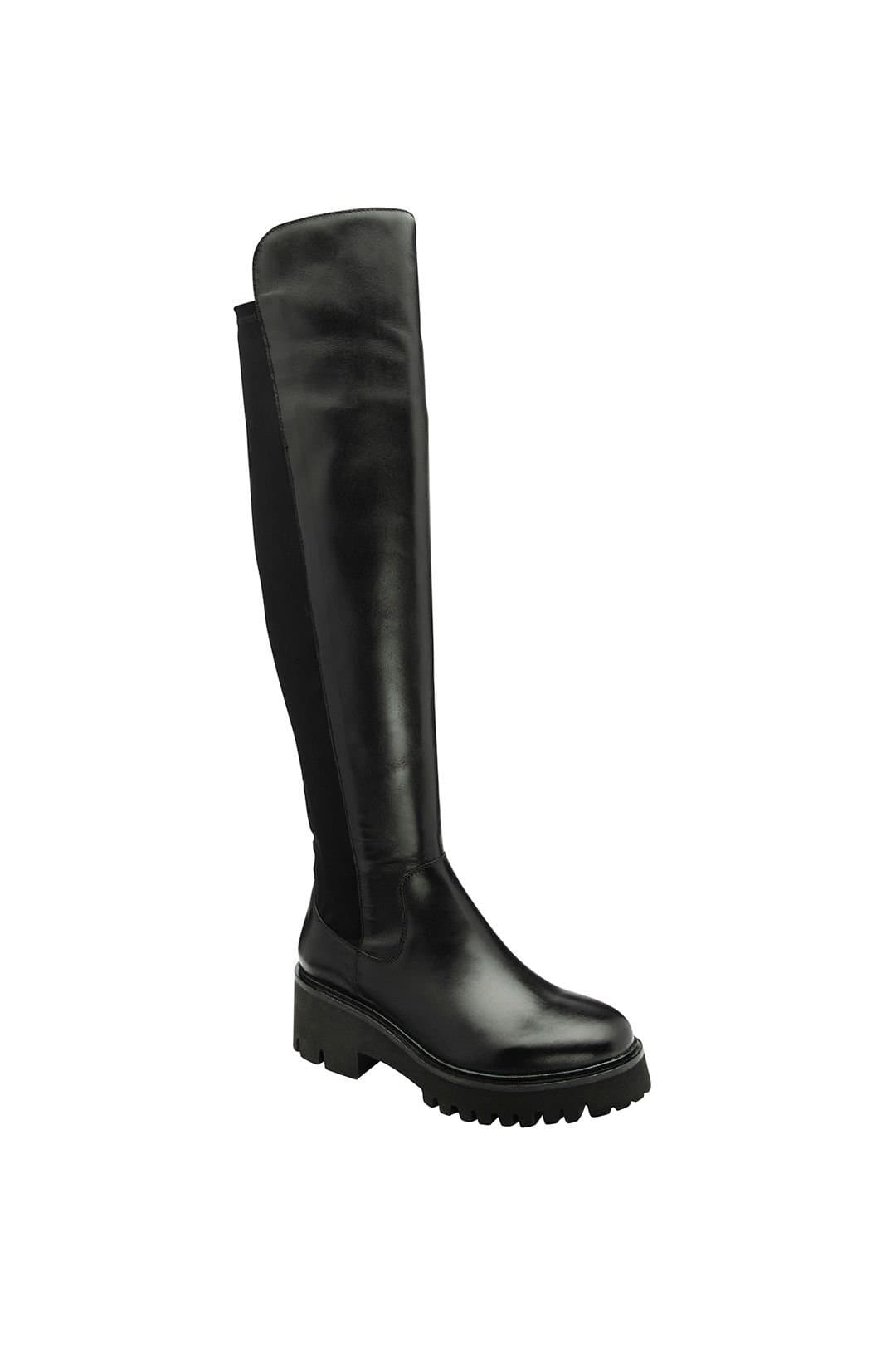 Ravel Ravel Women's Black Leather 'Thornton' Knee-High Boots