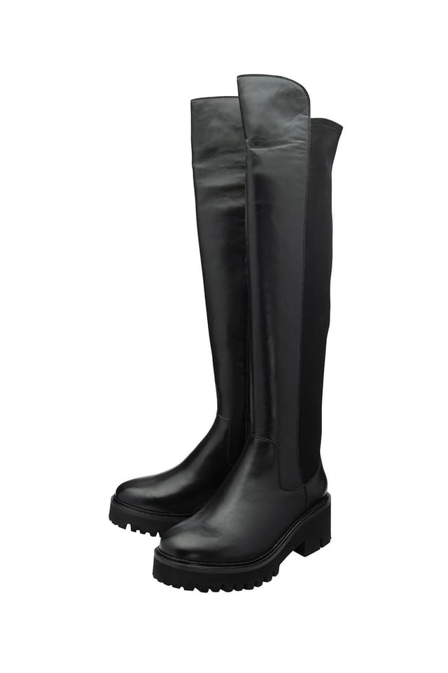 Ravel Ravel Women's Black Leather 'Thornton' Knee-High Boots - 2
