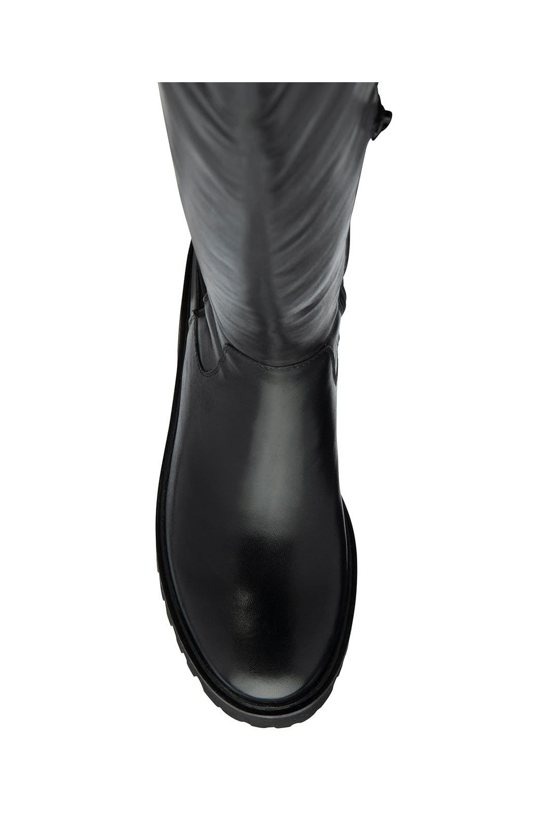 Ravel Ravel Women's Black Leather 'Thornton' Knee-High Boots - 4