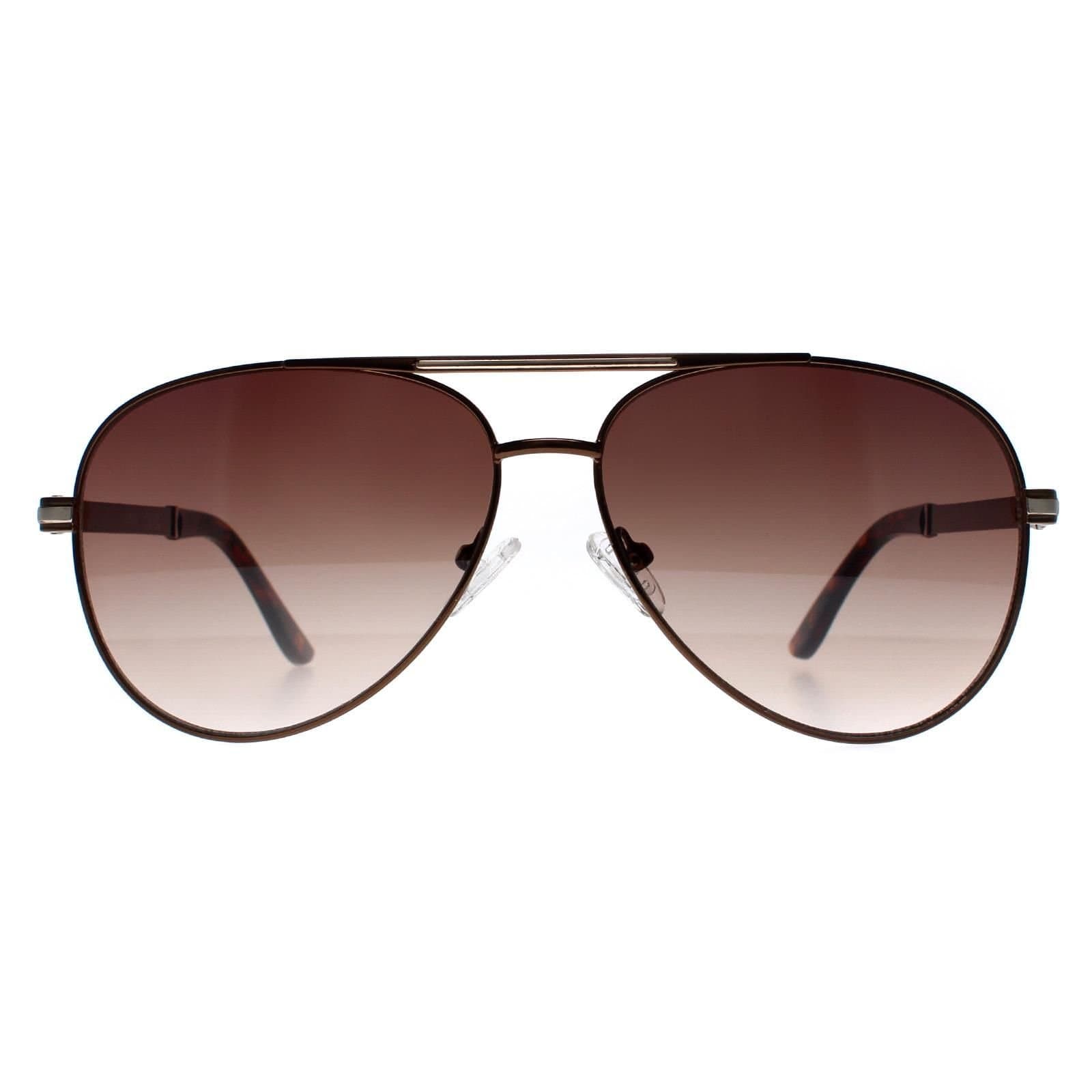 GUESS Guess Men's Aviator Brown Brown Gradient GF0173