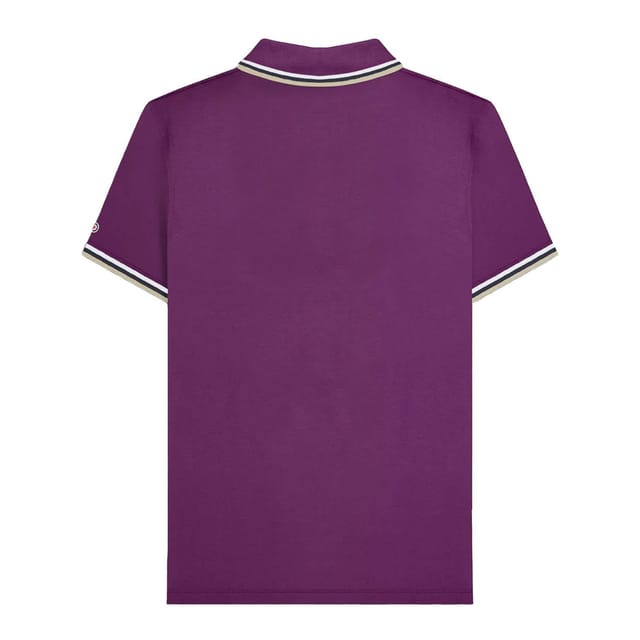 Lambretta Lambretta Men's Triple Tipped Polo Shirt in Wine - 2