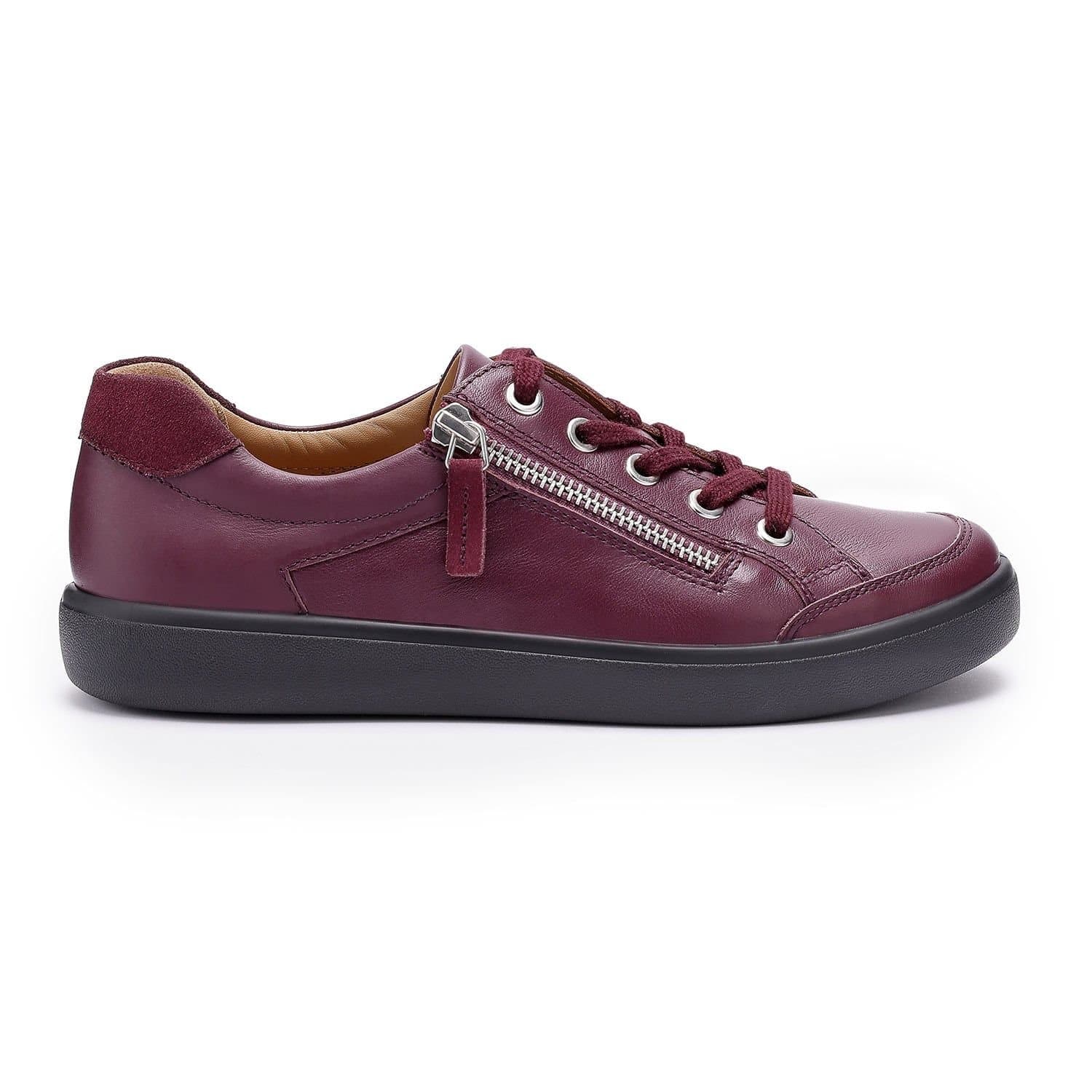 Hotter Hotter Women's Extra Wide 'Chase II' Trainers in Maroon
