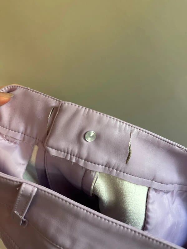 Never Fully Dressed Never Fully Dressed faux leather trousers