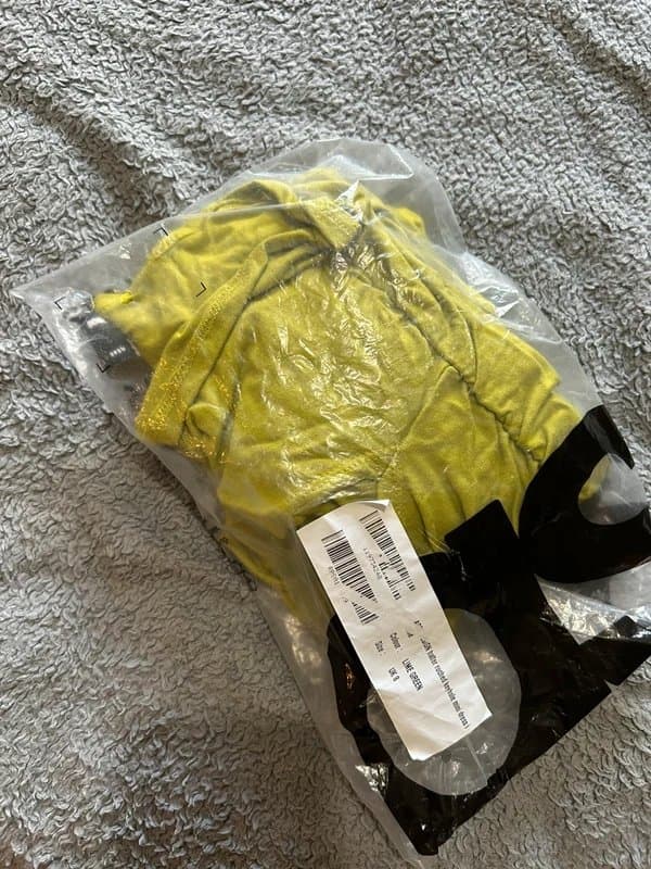 ASOS ASOS design halter ruched keyhole dress in lime