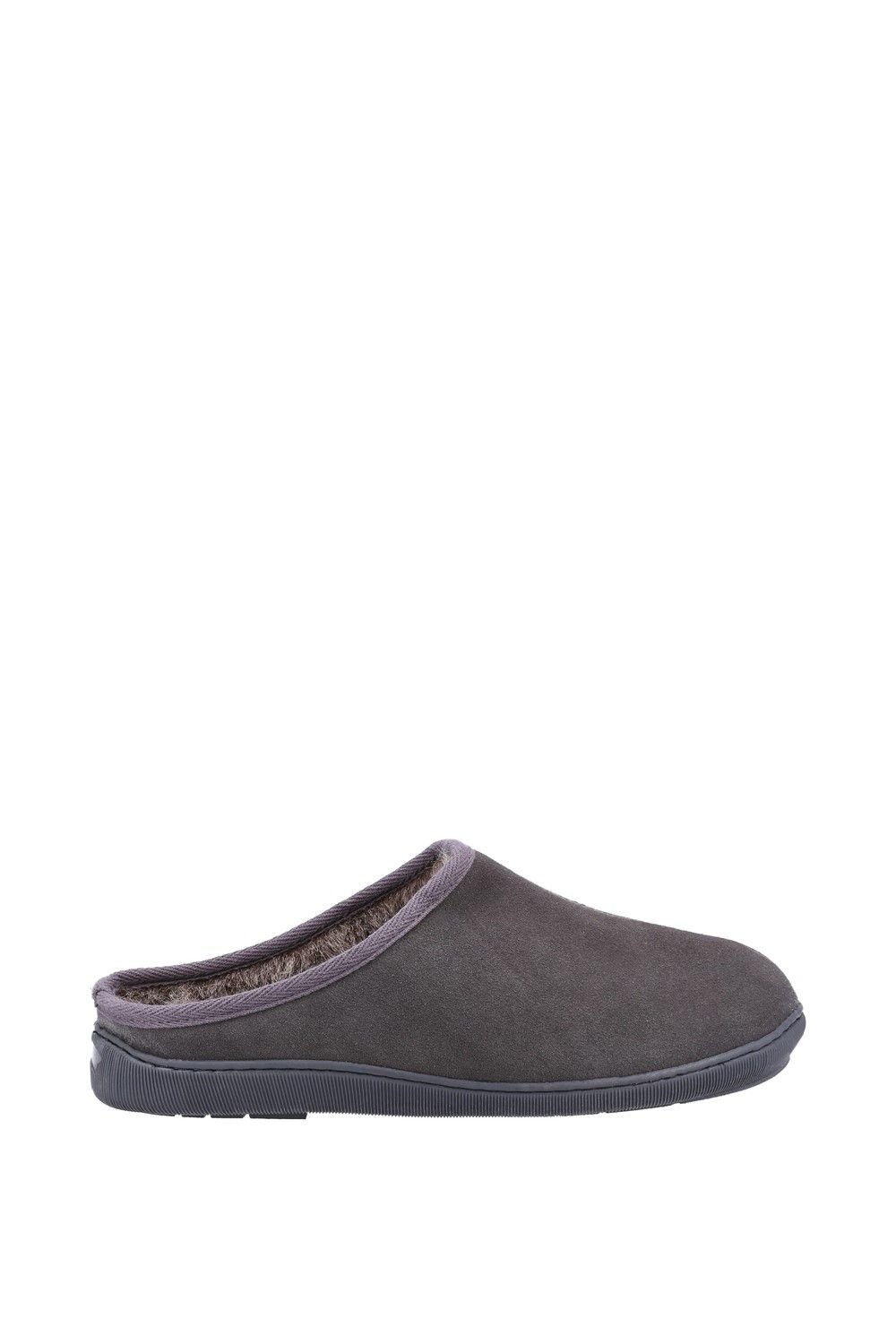 Hush Puppies Hush Puppies Men's Grey 'Ashton' Suede Slipper - 4