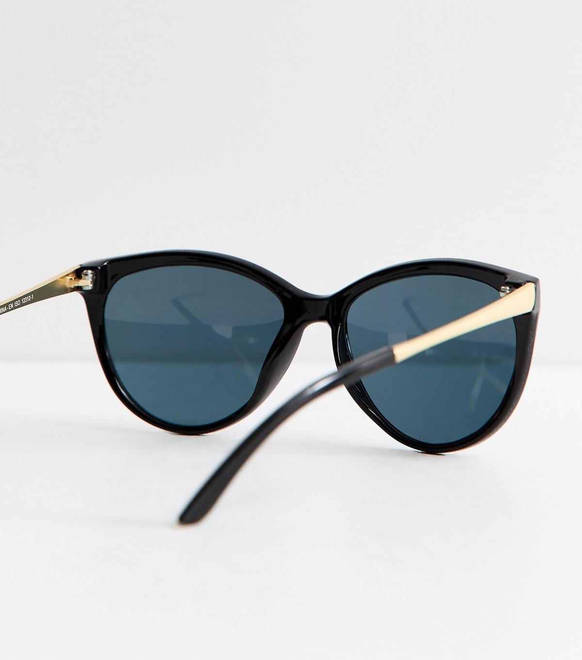 New Look Black Tortoiseshell Effect Cat Eye Sunglasses New Look - 4