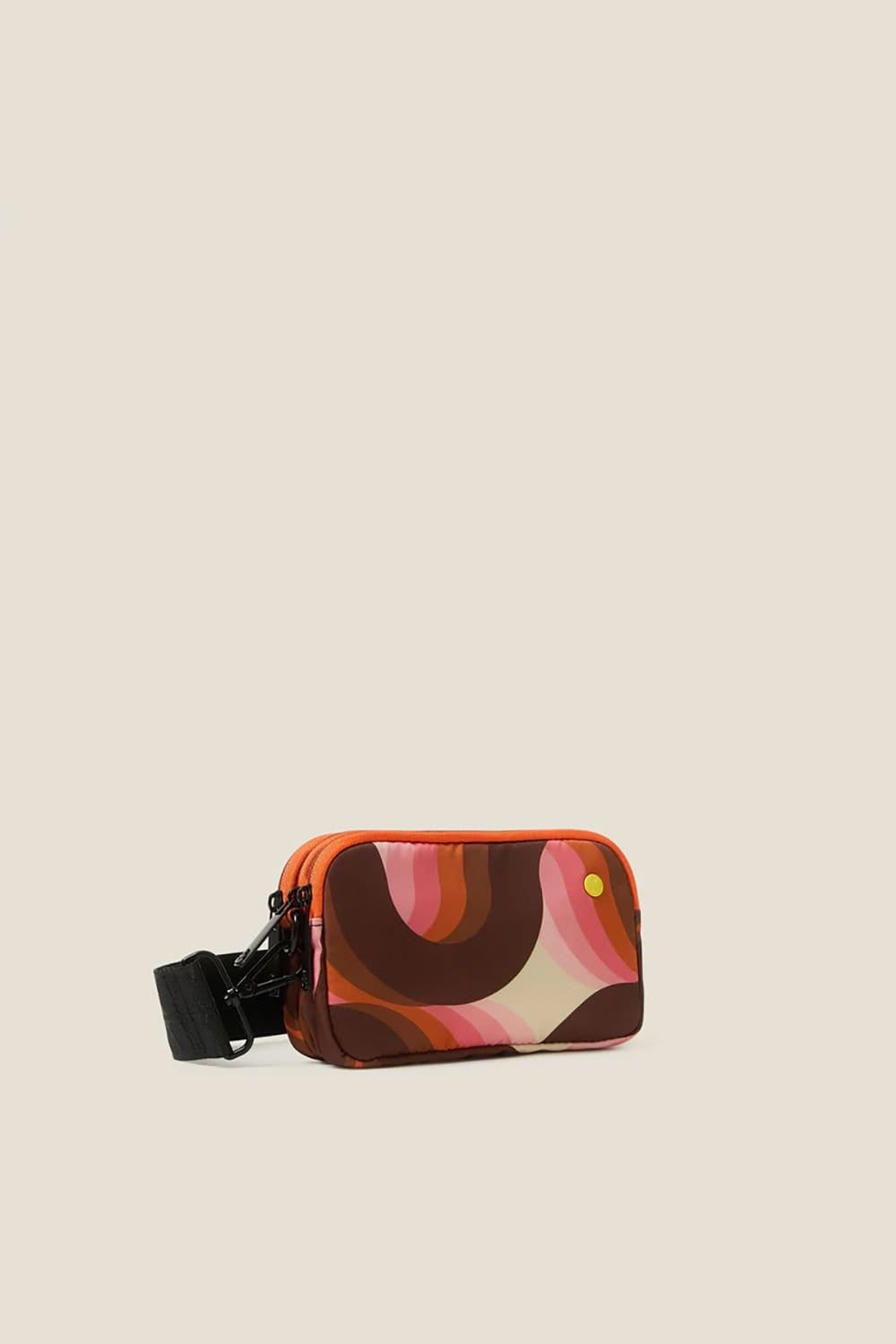 Orla Kiely Orla Kiely Women's Tripod Crossbody Bag - Rolling Waves Rose in Pink - 4