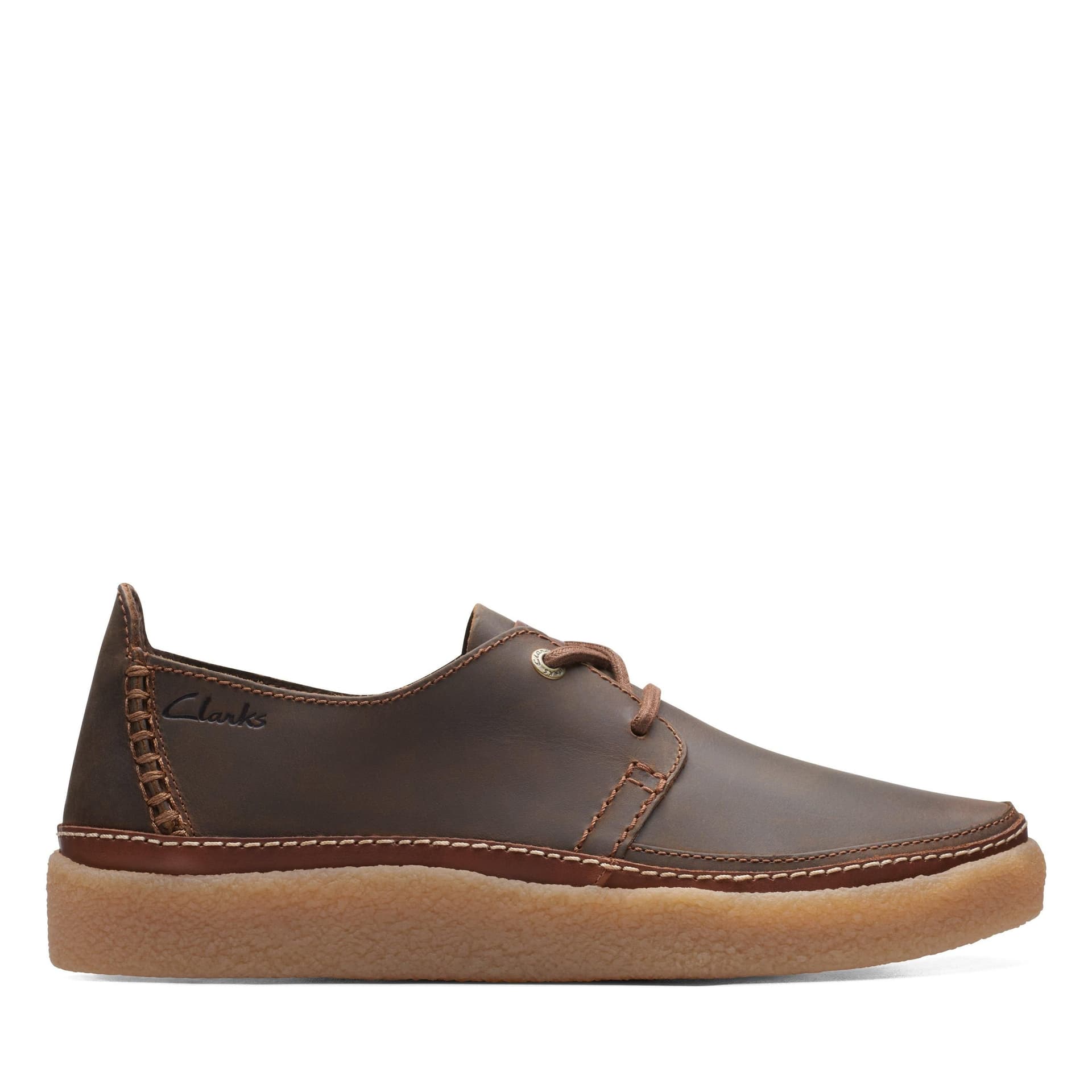 Clarks Clarks Men's Oakpark Lace Beeswax Leather Laces in Brown