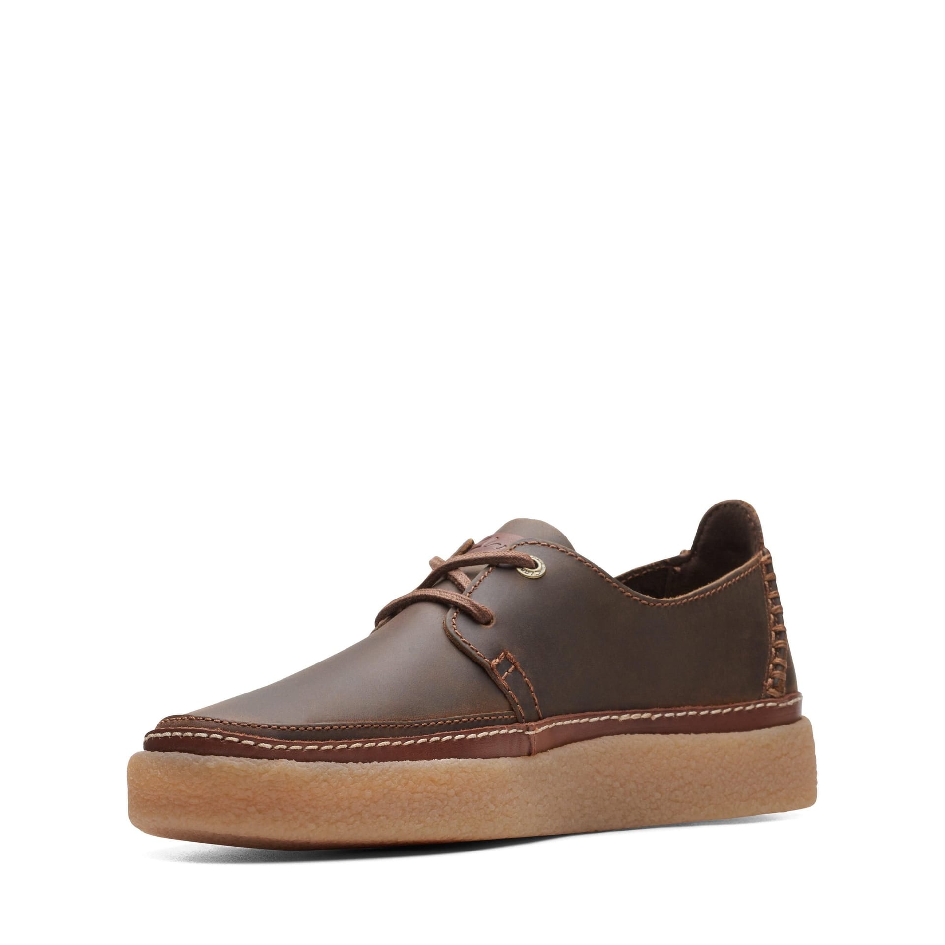 Clarks Clarks Men's Oakpark Lace Beeswax Leather Laces in Brown - 4