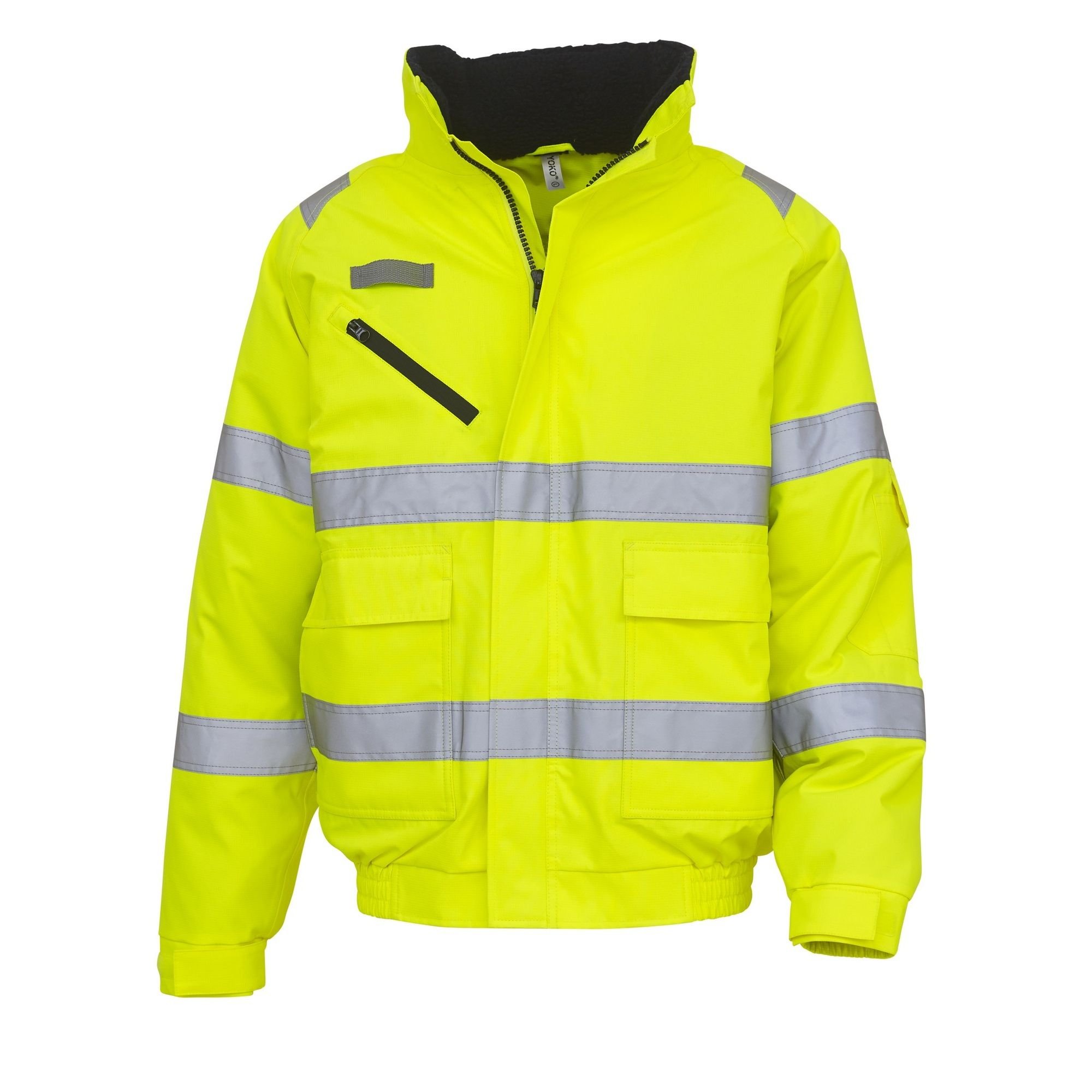 Yoko Yoko Men's Fontaine Flight Jacket in Yellow - 4