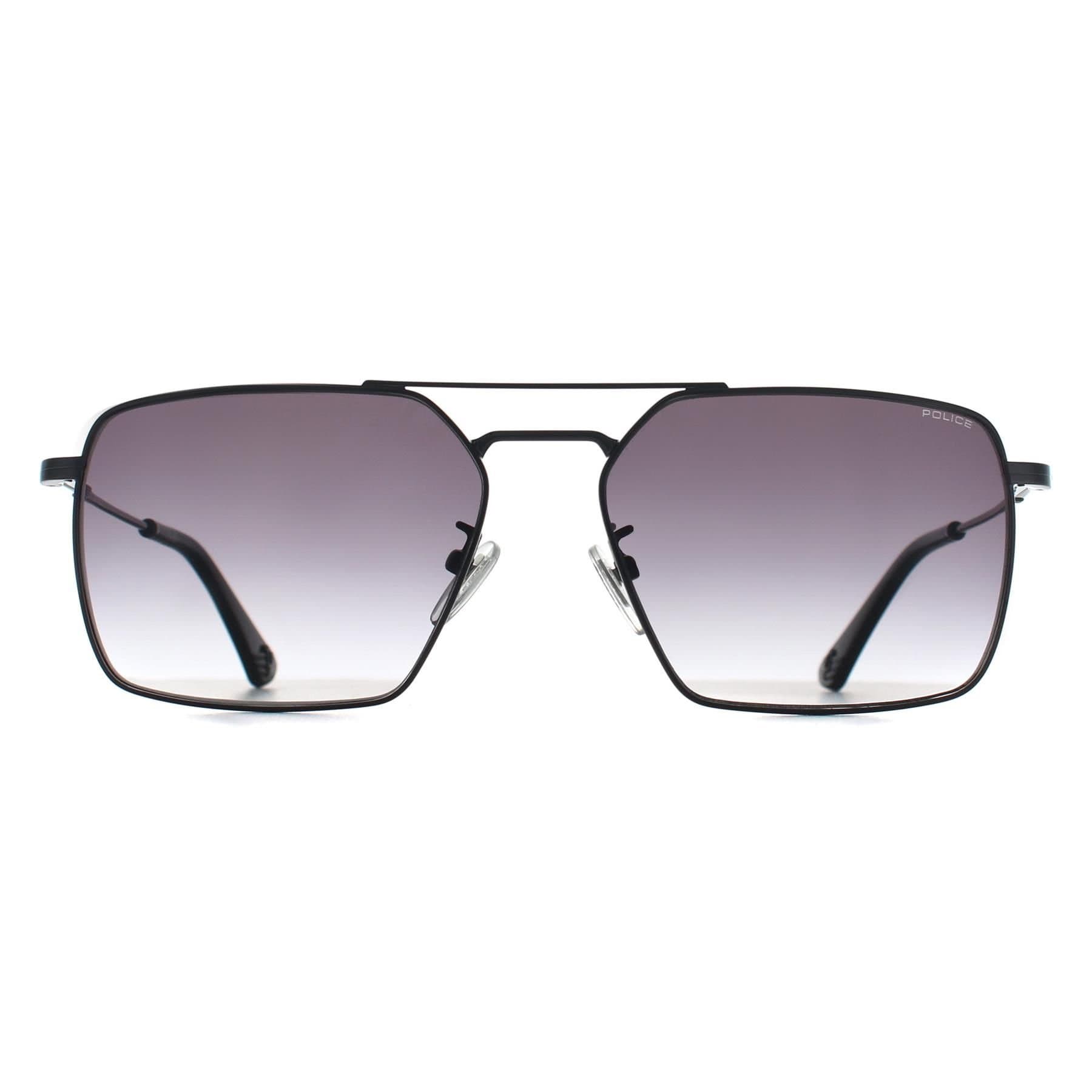 Police Police Men's Rectangle Shiny Gunmetal Grey Gradient SPLL07 Origins Lite 15