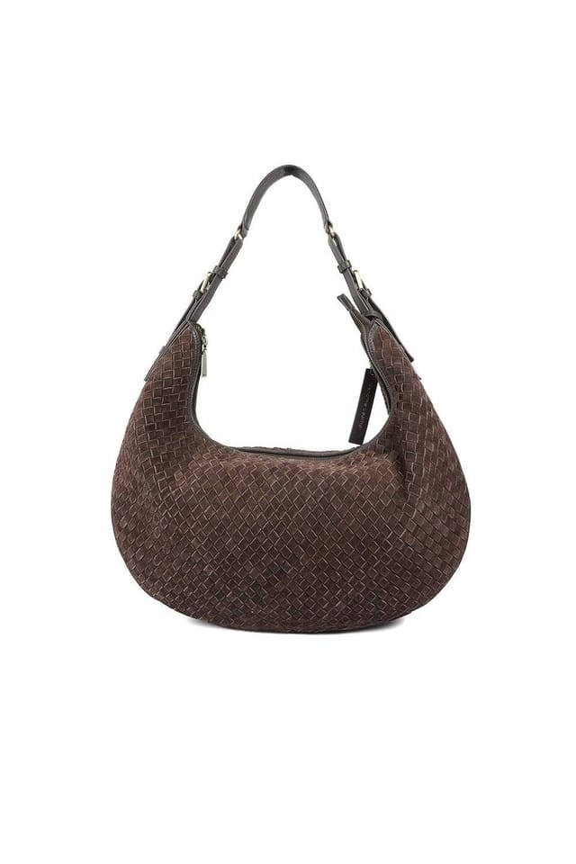 Jones Bootmaker Jones Bootmaker Women's Ysabelle Leather Slouch Bag in Brown - 2