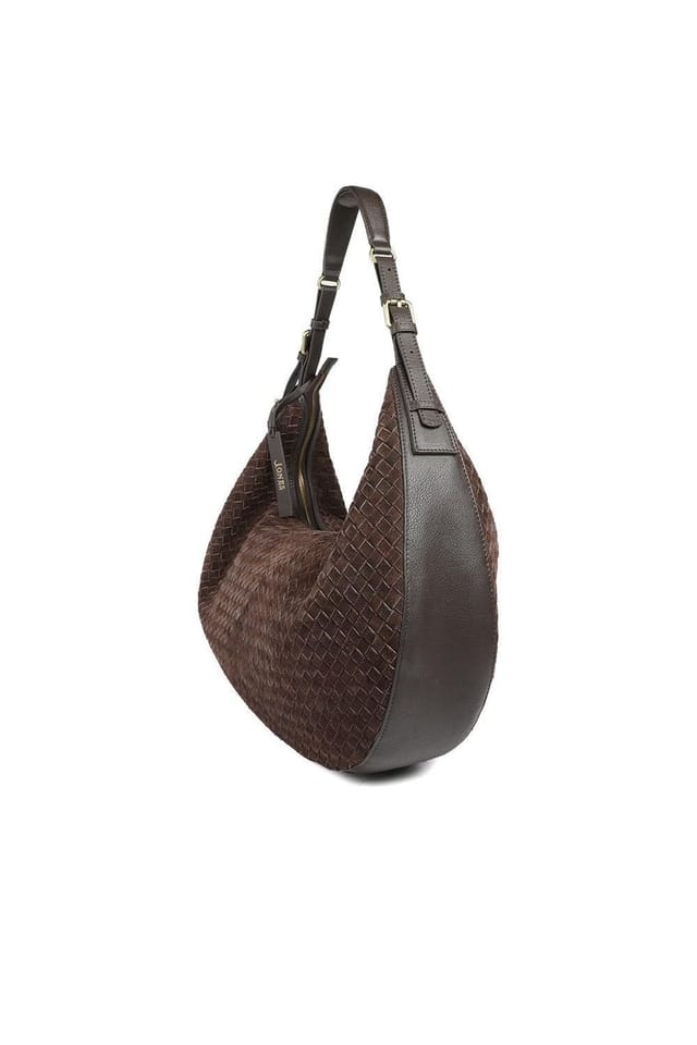 Jones Bootmaker Jones Bootmaker Women's Ysabelle Leather Slouch Bag in Brown - 3