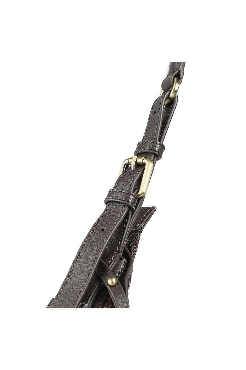 Jones Bootmaker Jones Bootmaker Women's Ysabelle Leather Slouch Bag in Brown - 4