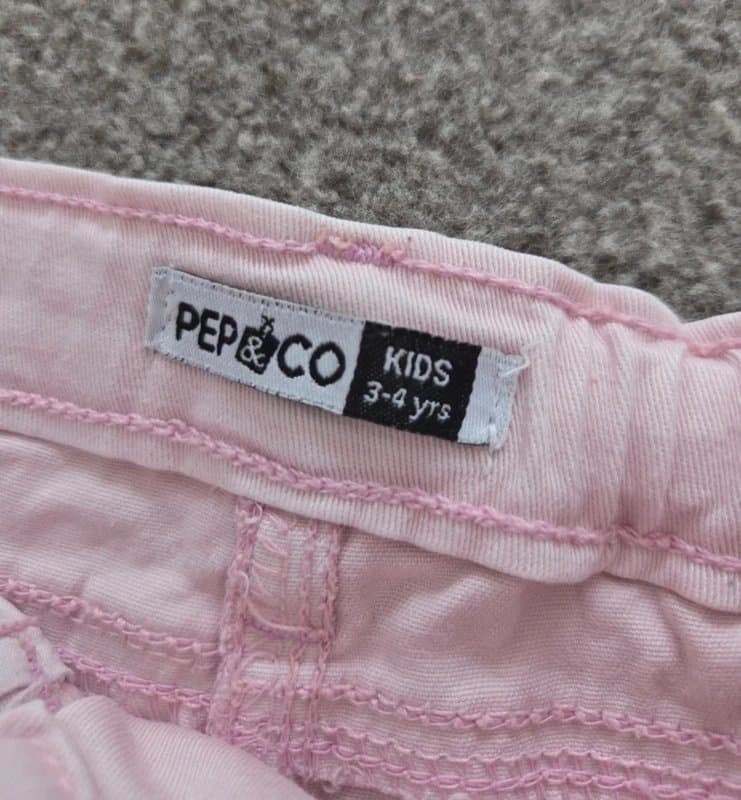 Pep&Co Girls 3-4 years Pep&Co light pink denim skirt summer denim style skirt with pockets