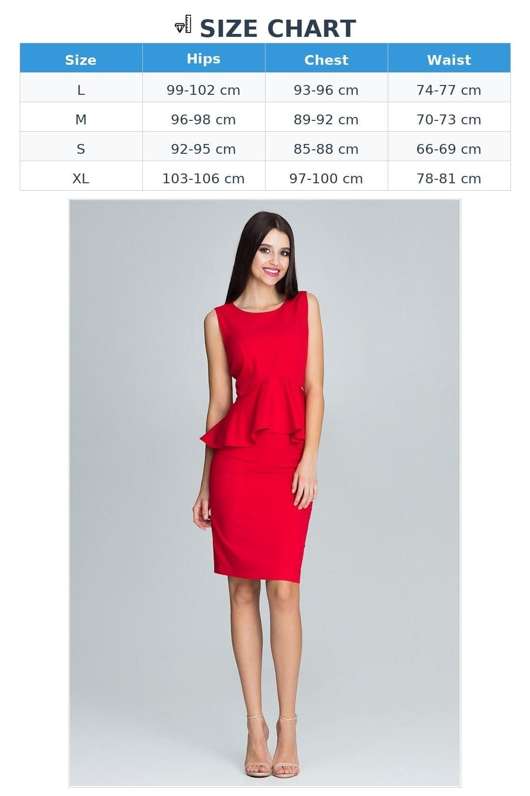 Love Lace Love Lace Women's Elegant Frill Skirt & Blouse Set Style 116264 in Red - 4