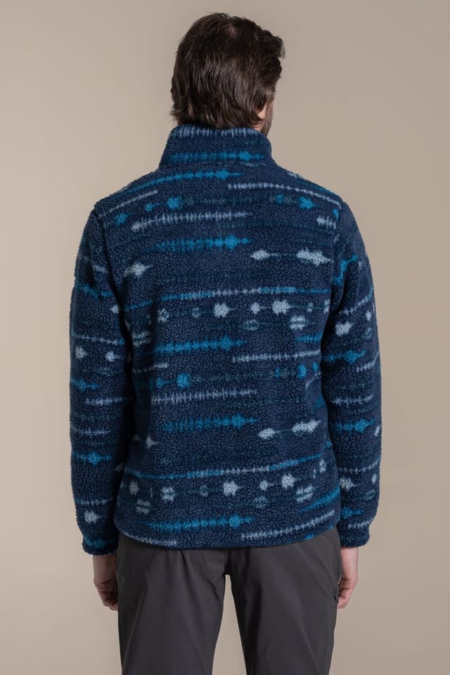 Craghoppers Craghoppers Men's National Trust Rawthey Half Zip Borg Fleece Top in Navy - 2