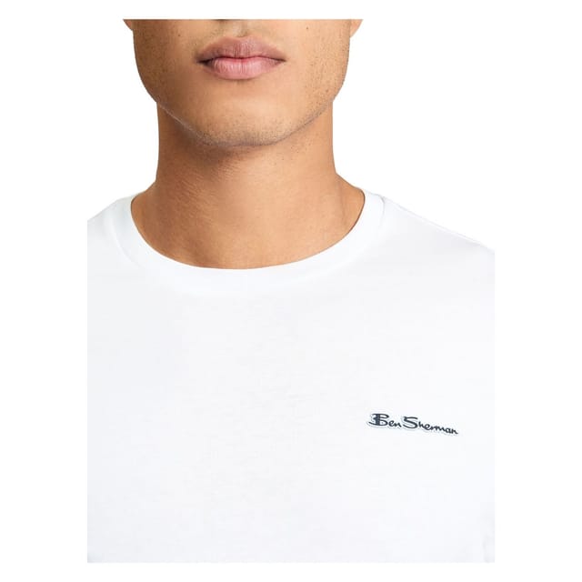 Ben Sherman Ben Sherman Men's Signature T-Shirt in White - 3
