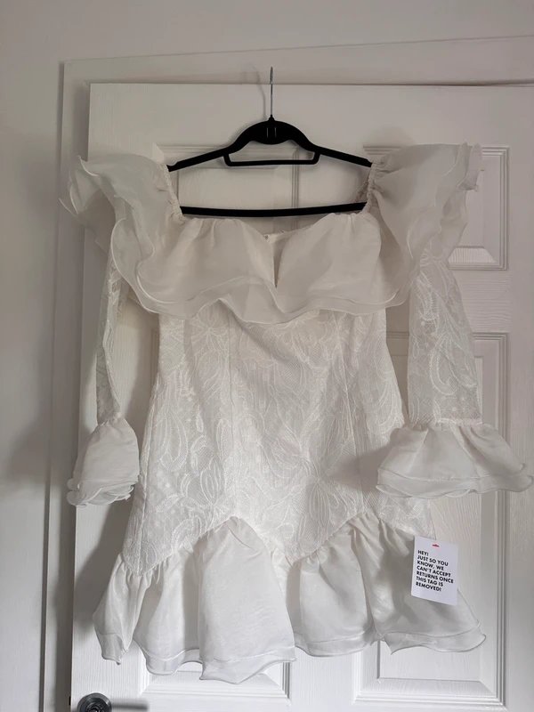 ASOS White lace dress asos luxe - 1