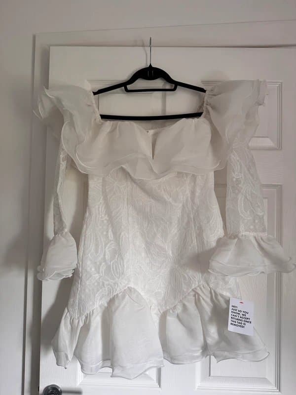 ASOS White lace dress asos luxe