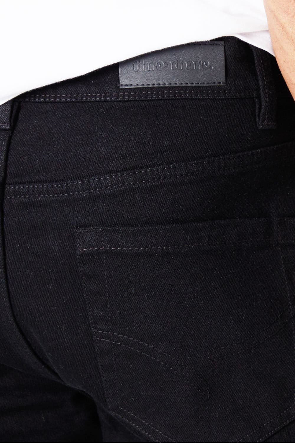 Threadbare Threadbare Men's 'Islington' Slim Fit Jeans With Stretch in Black - 4