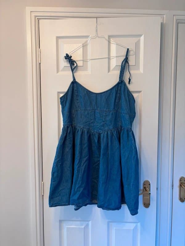 ASOS denim corset style dress